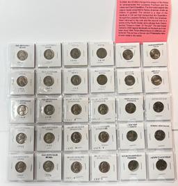 LOT OF OLD JEFFERSON NICKELS, BU JEFFERSON NICKLS AND WESTWARD JOURNEY NICKELS