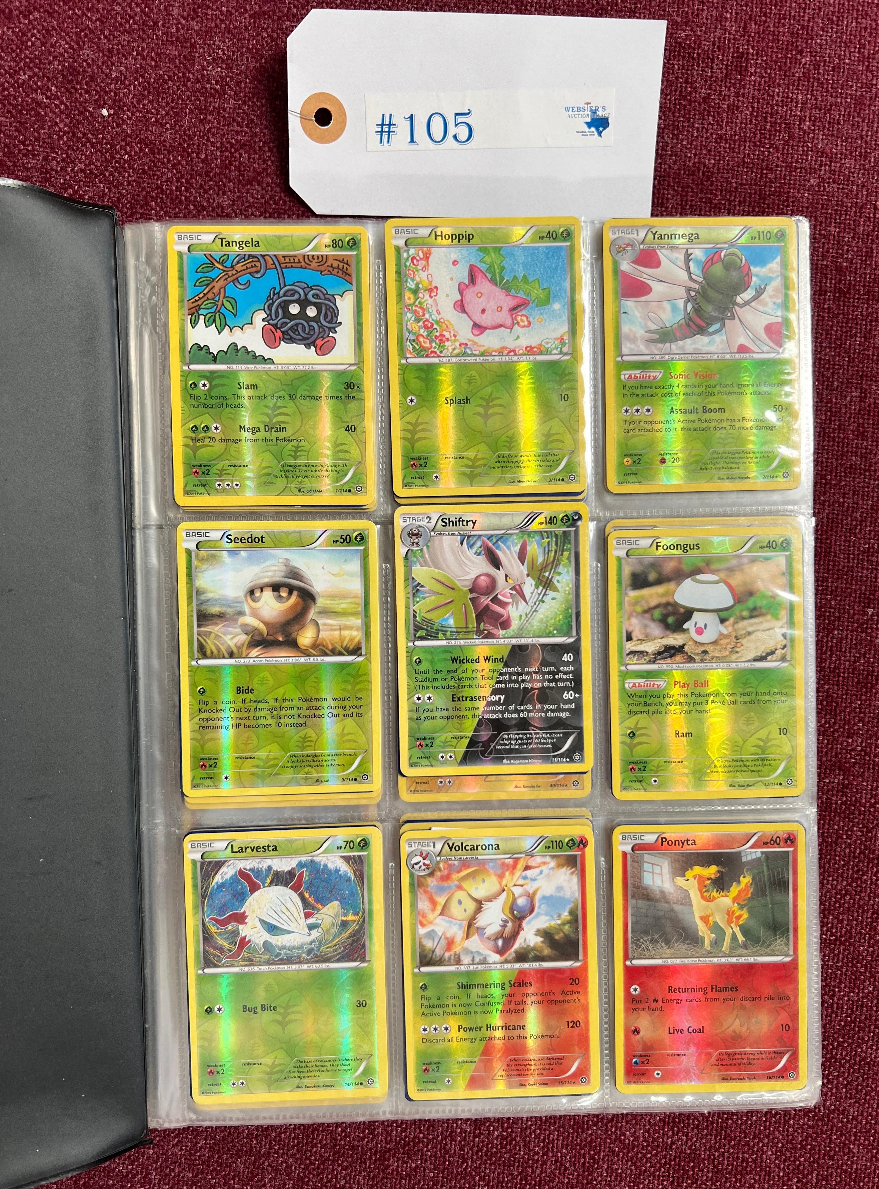 LARGE LOT OF POKEMON CARDS - 2 BINDERS