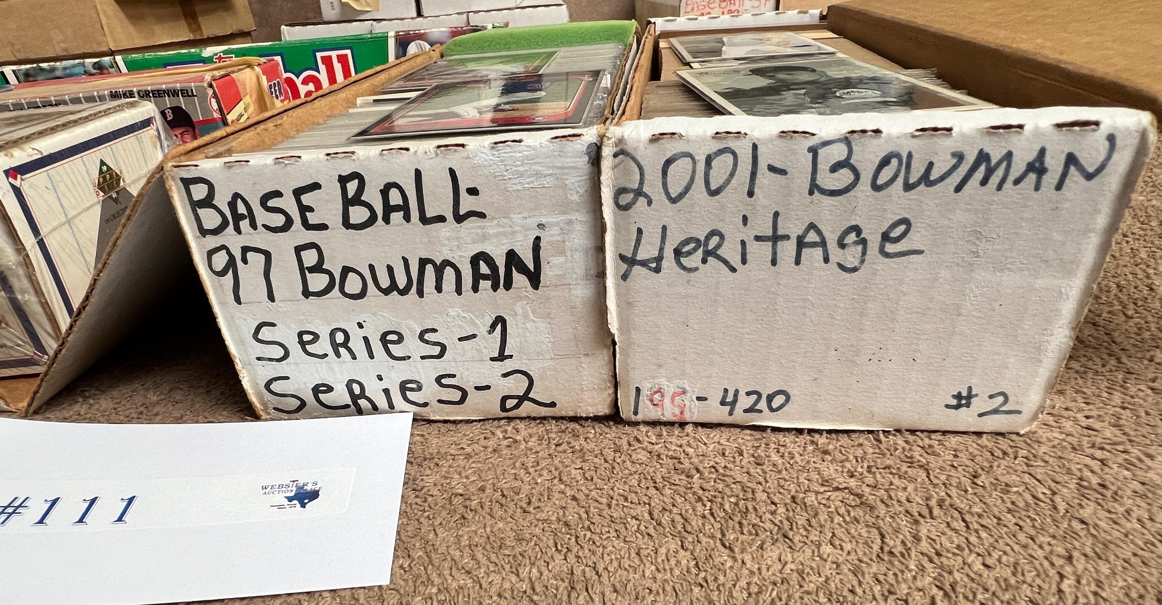 BOXES OF BASEBALL CARDS