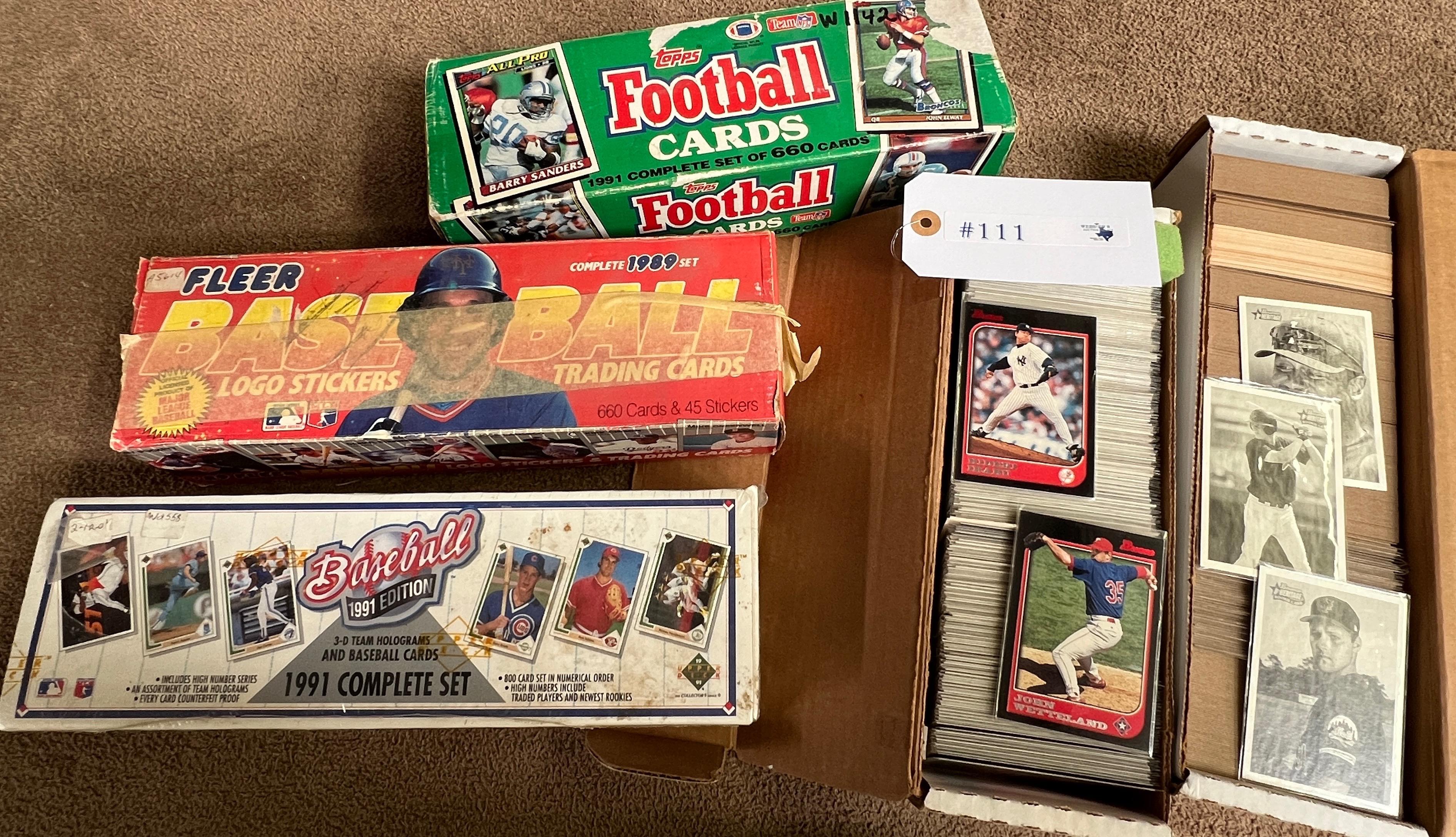 BOXES OF BASEBALL CARDS