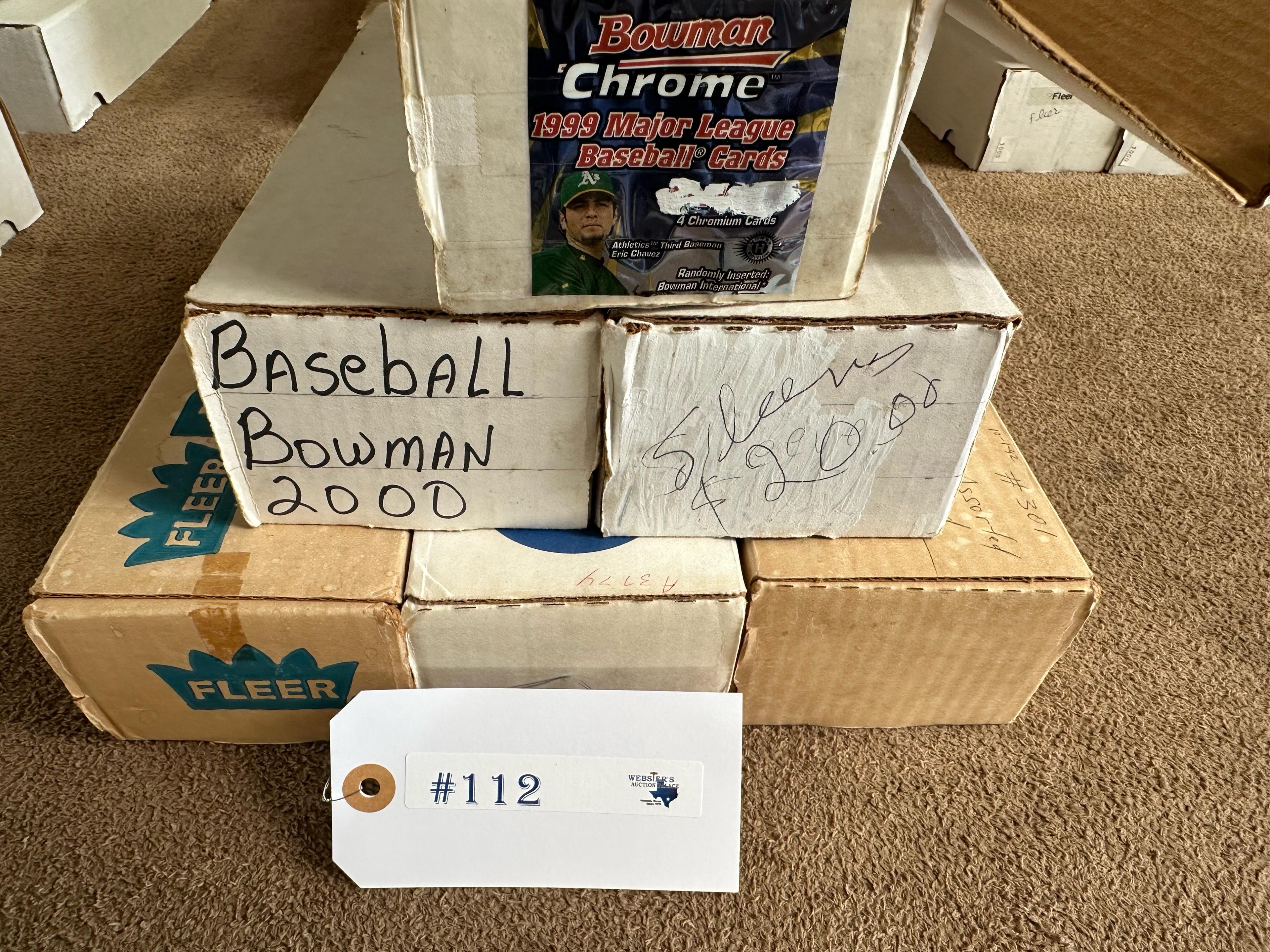LOT OF 5 BOXES OF BASEBALL CARDS