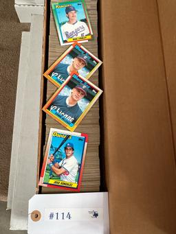 LOT OF 6 BOXES OF BASEBALL CARDS