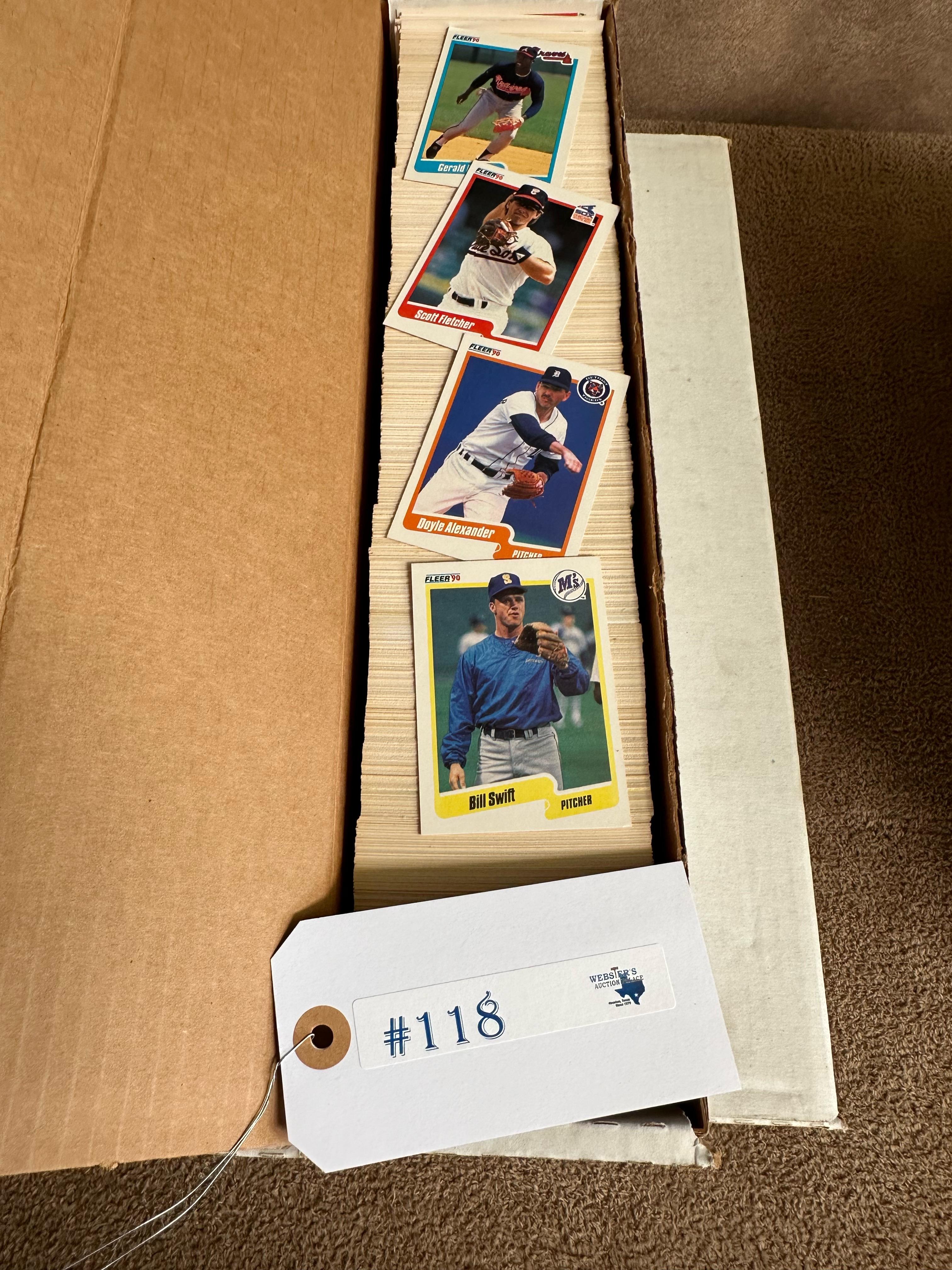 LOT OF 5 BOXES OF BASEBALL CARDS