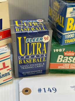 9 BOXES OF FLEER BASEBALL CARDS