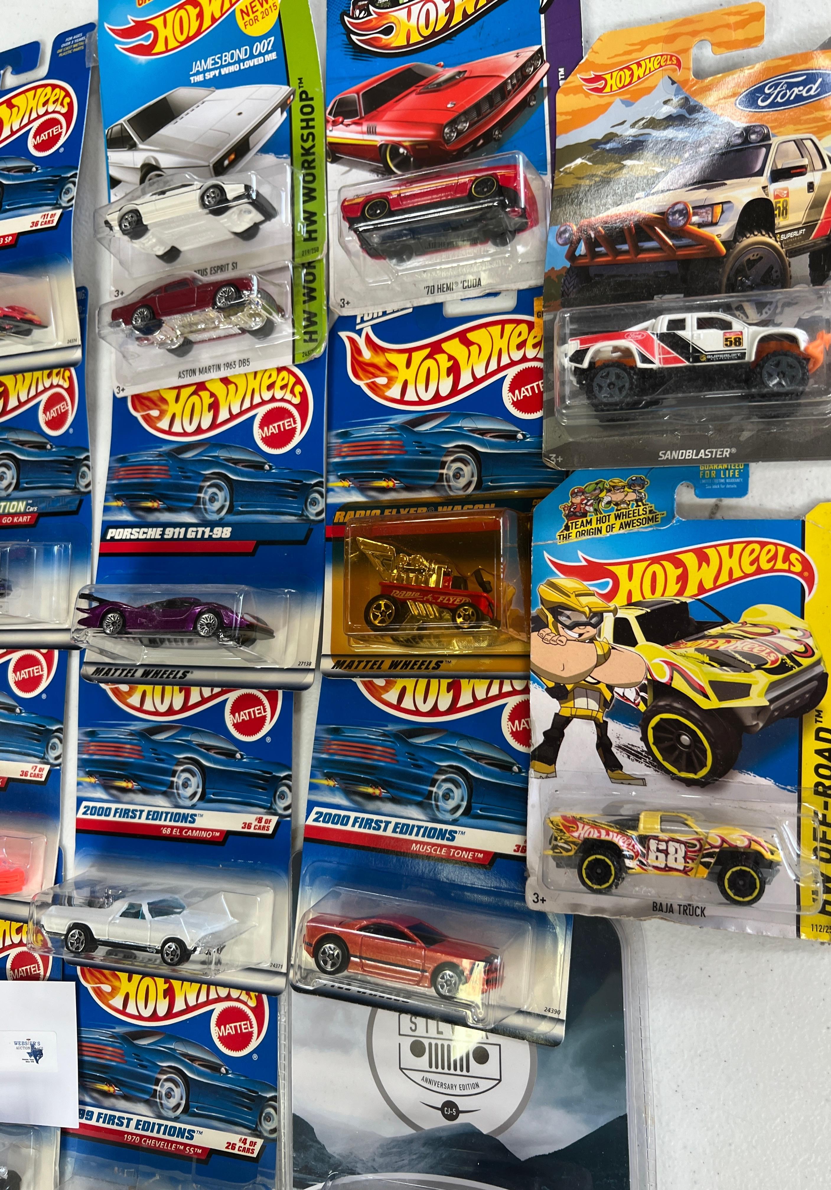 LARGE LOT OF HOT WHEELS IN ORIGINAL PACKAGING