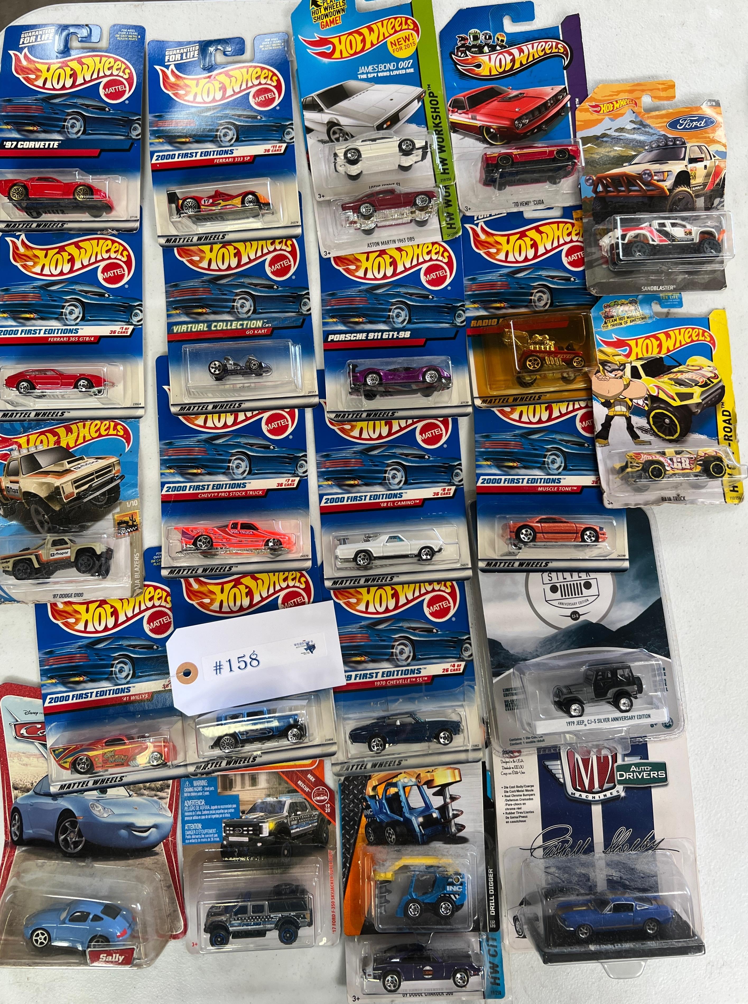 LARGE LOT OF HOT WHEELS IN ORIGINAL PACKAGING