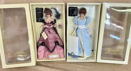 2PC FRANKLIN MINT JOSEPHINE DOLLS IN BOXES WITH PAPERS