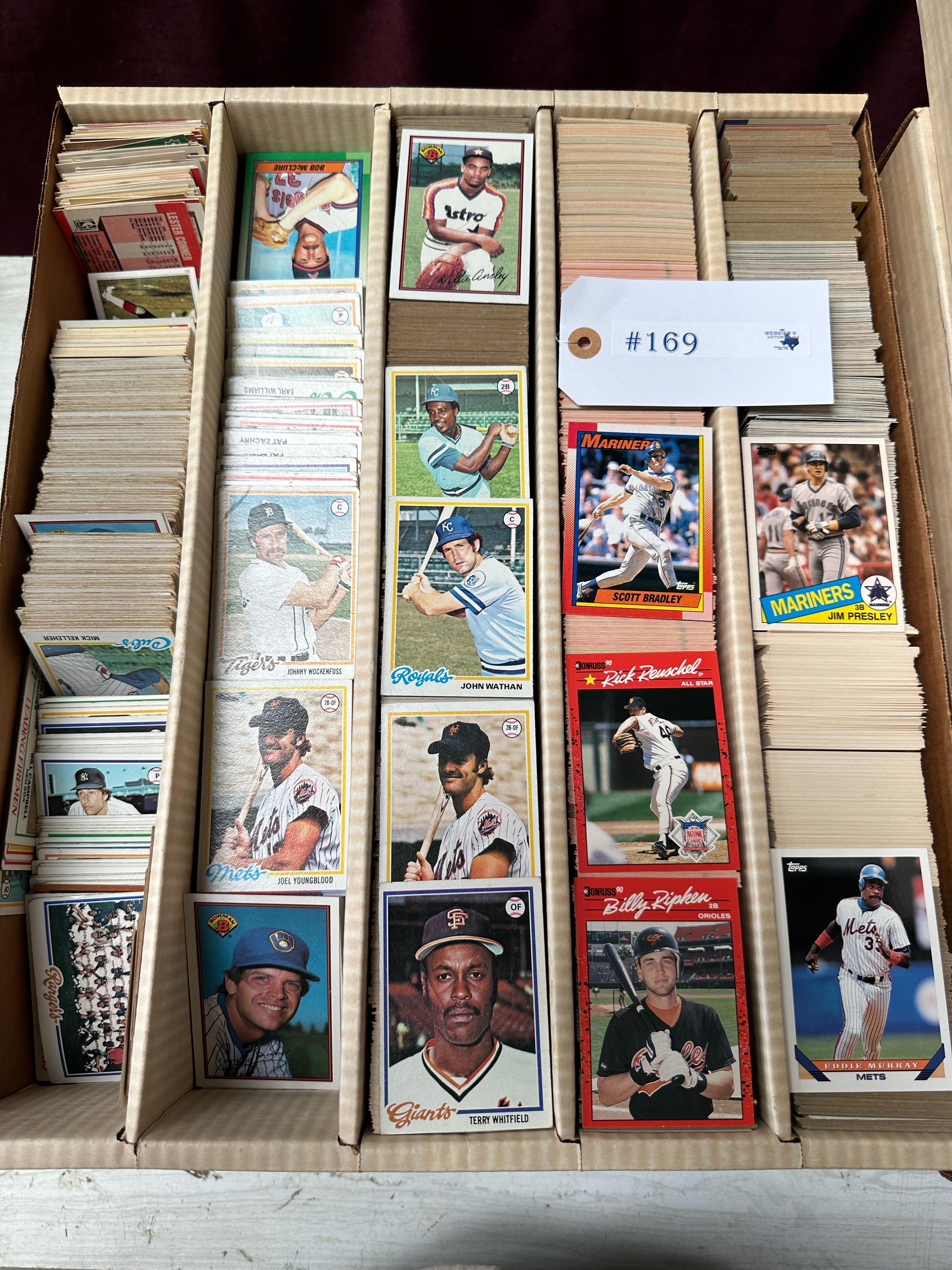 LARGE BOXES OF BASEBALL CARDS