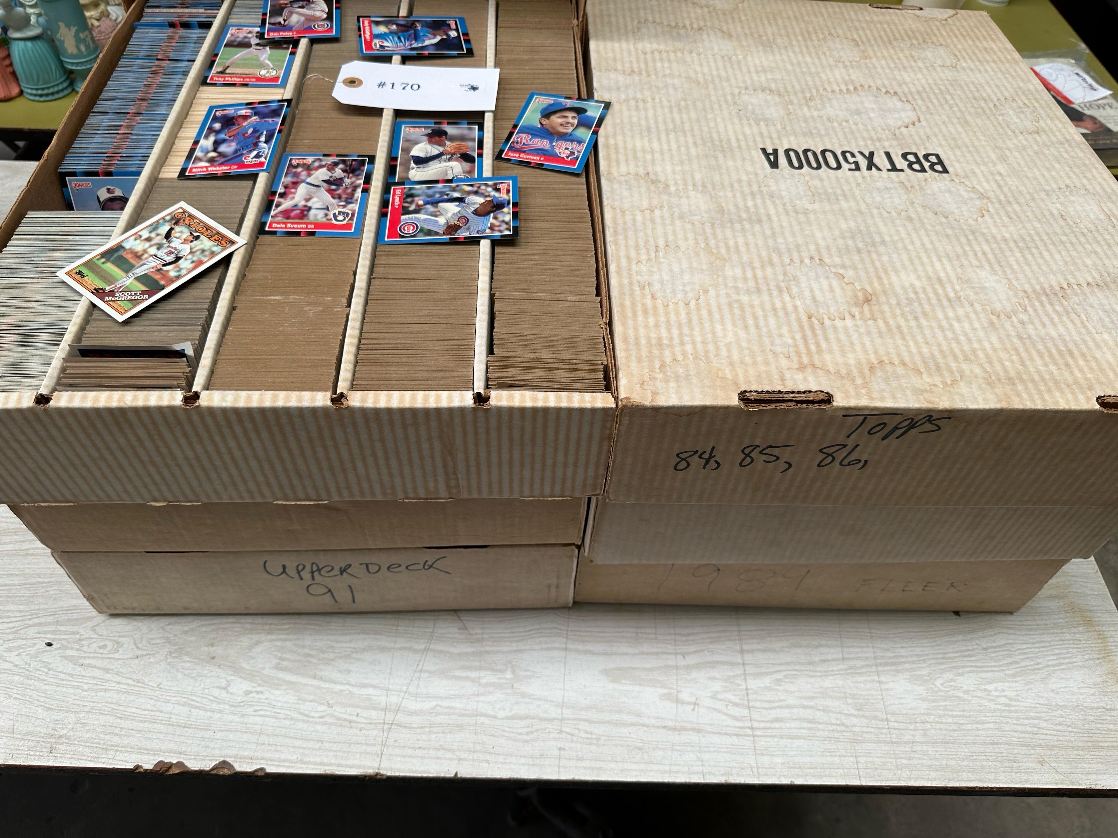 LARGE BOXES OF BASEBALL CARDS