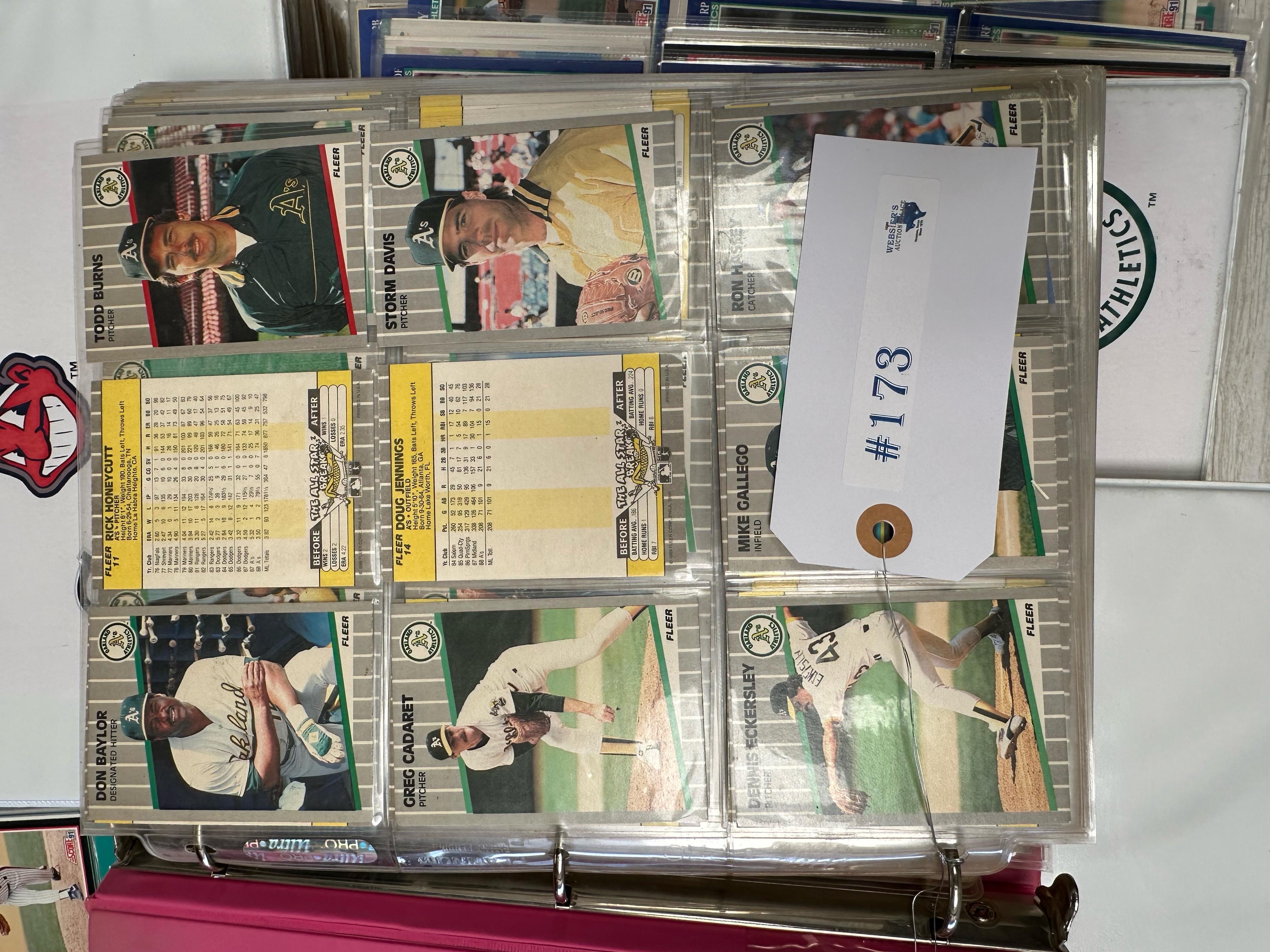 6 BINDERS OF BASEBALL CARDS