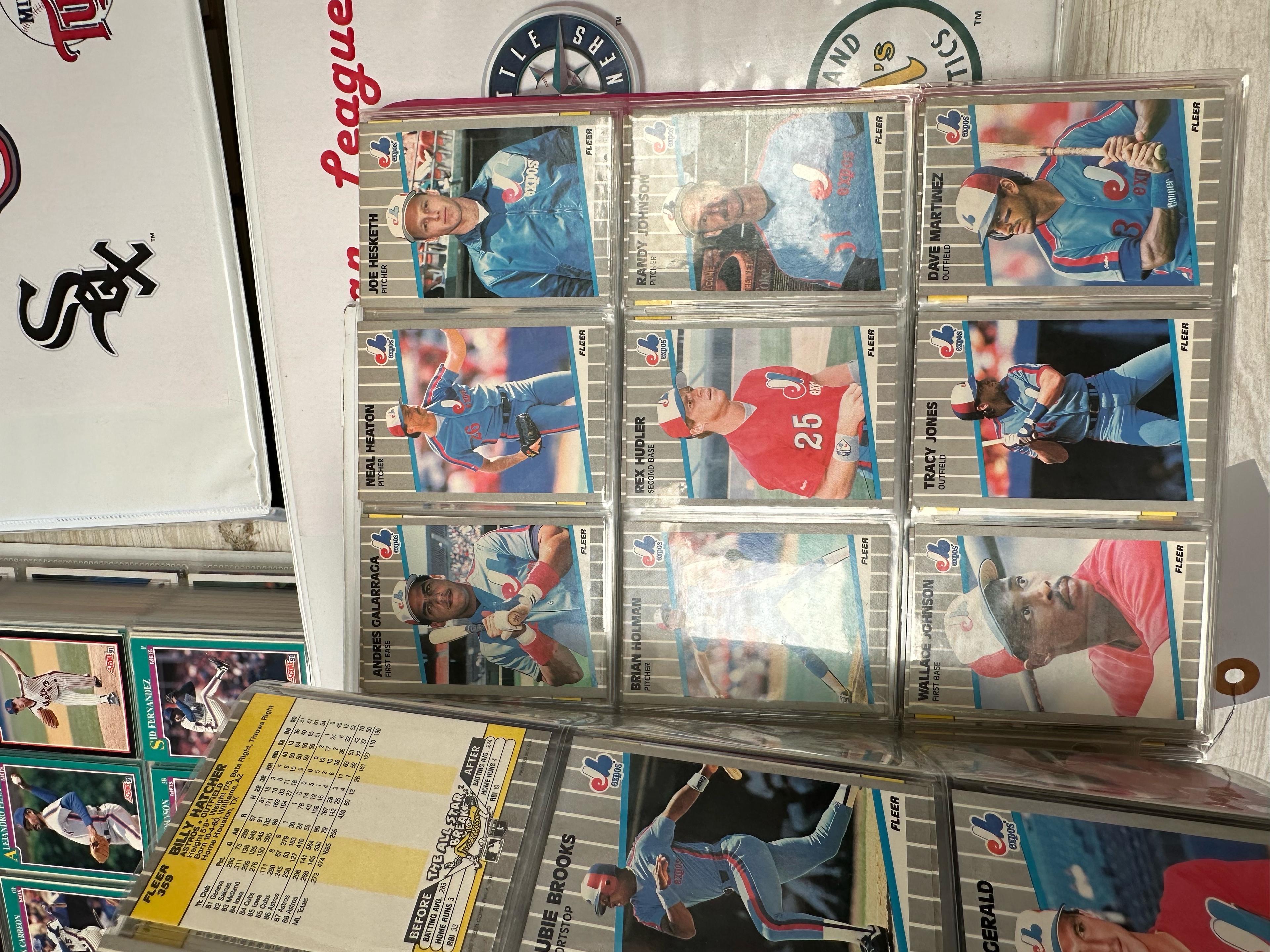 6 BINDERS OF BASEBALL CARDS