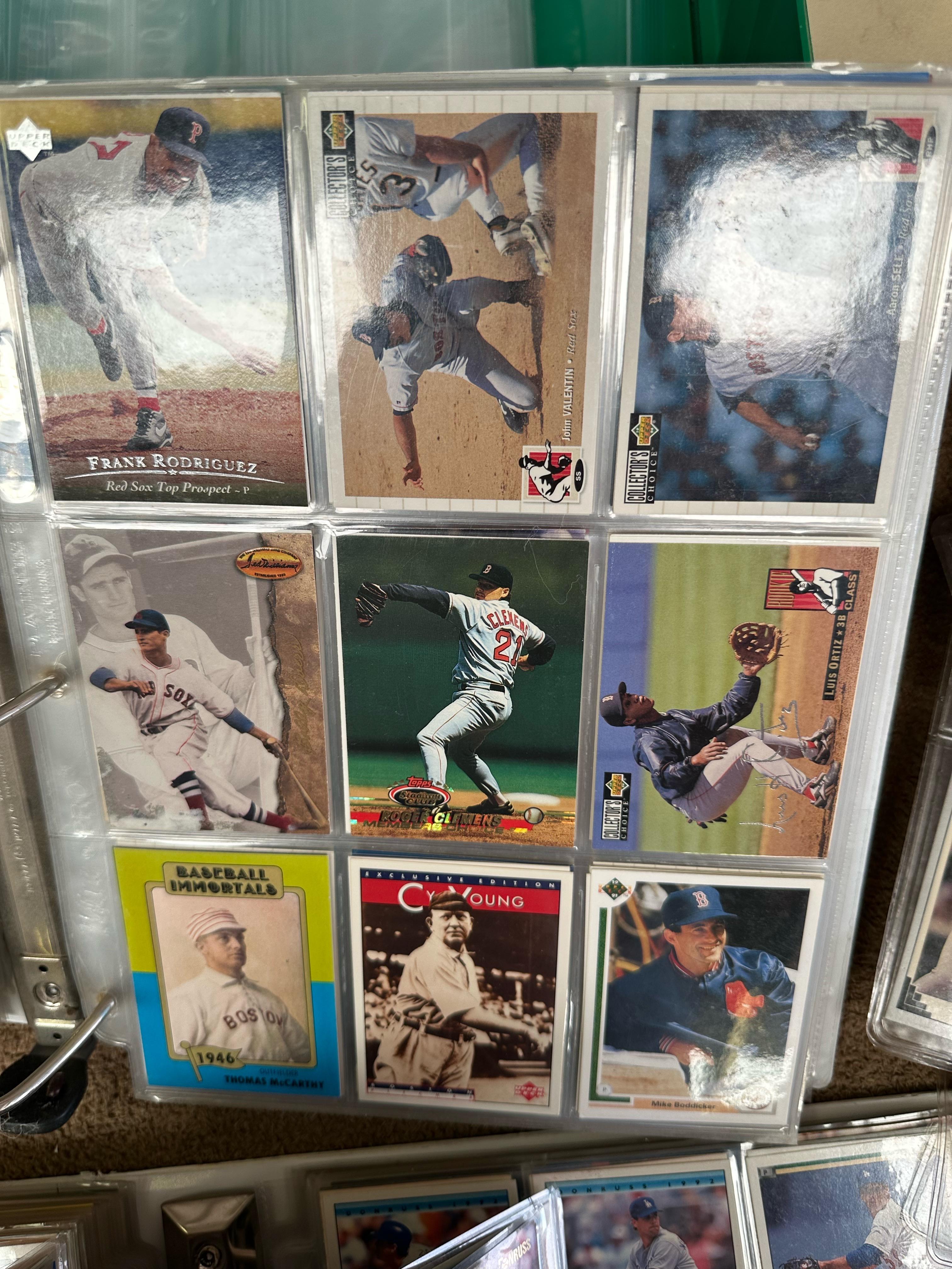 BECKETT BOOKS AND SHEETS OF BASEBALL CARDS