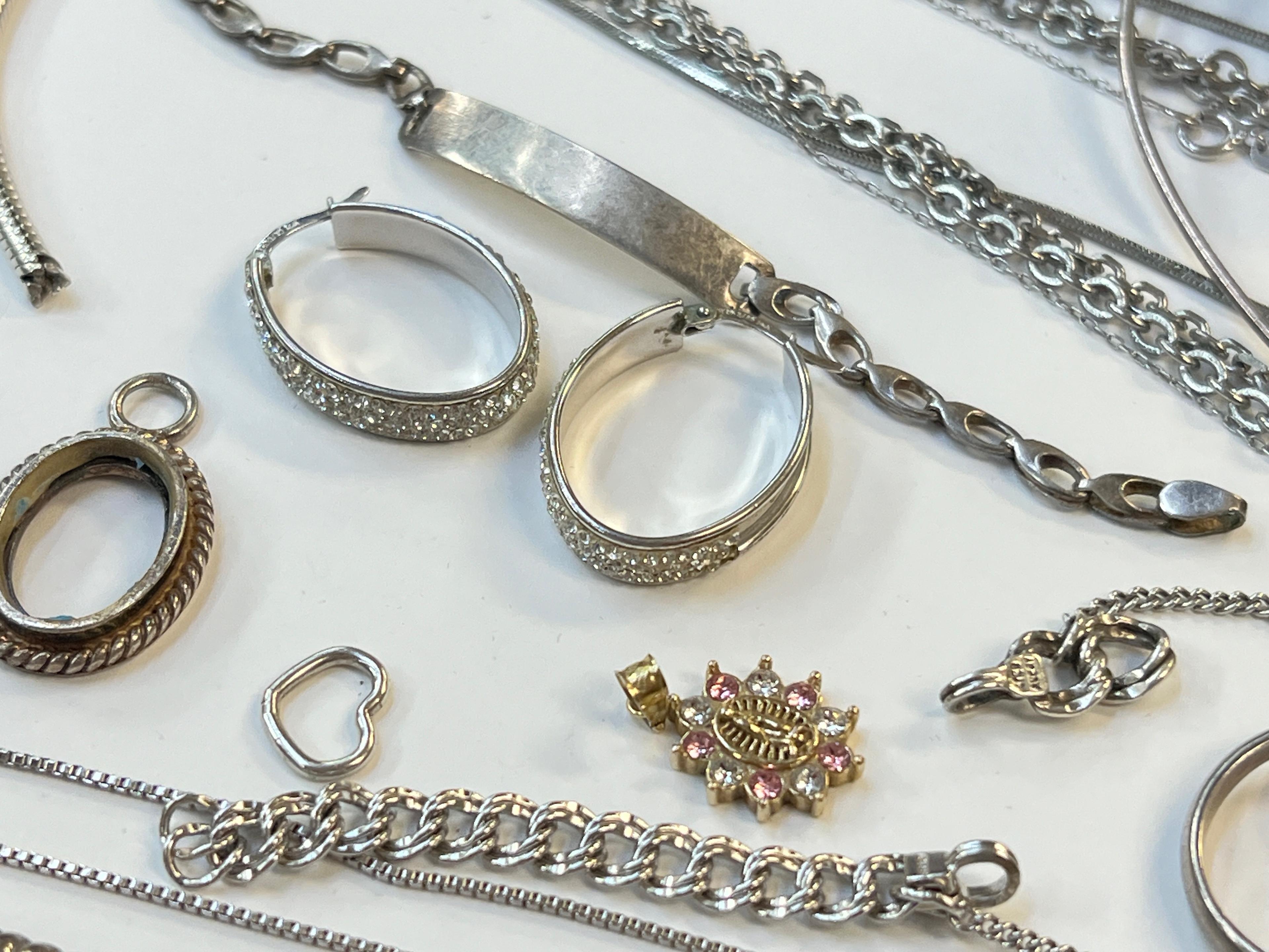 LARGE LOT OF STERLING & FASHION JEWELRY - SOME BROKEN/NEED REPAIR