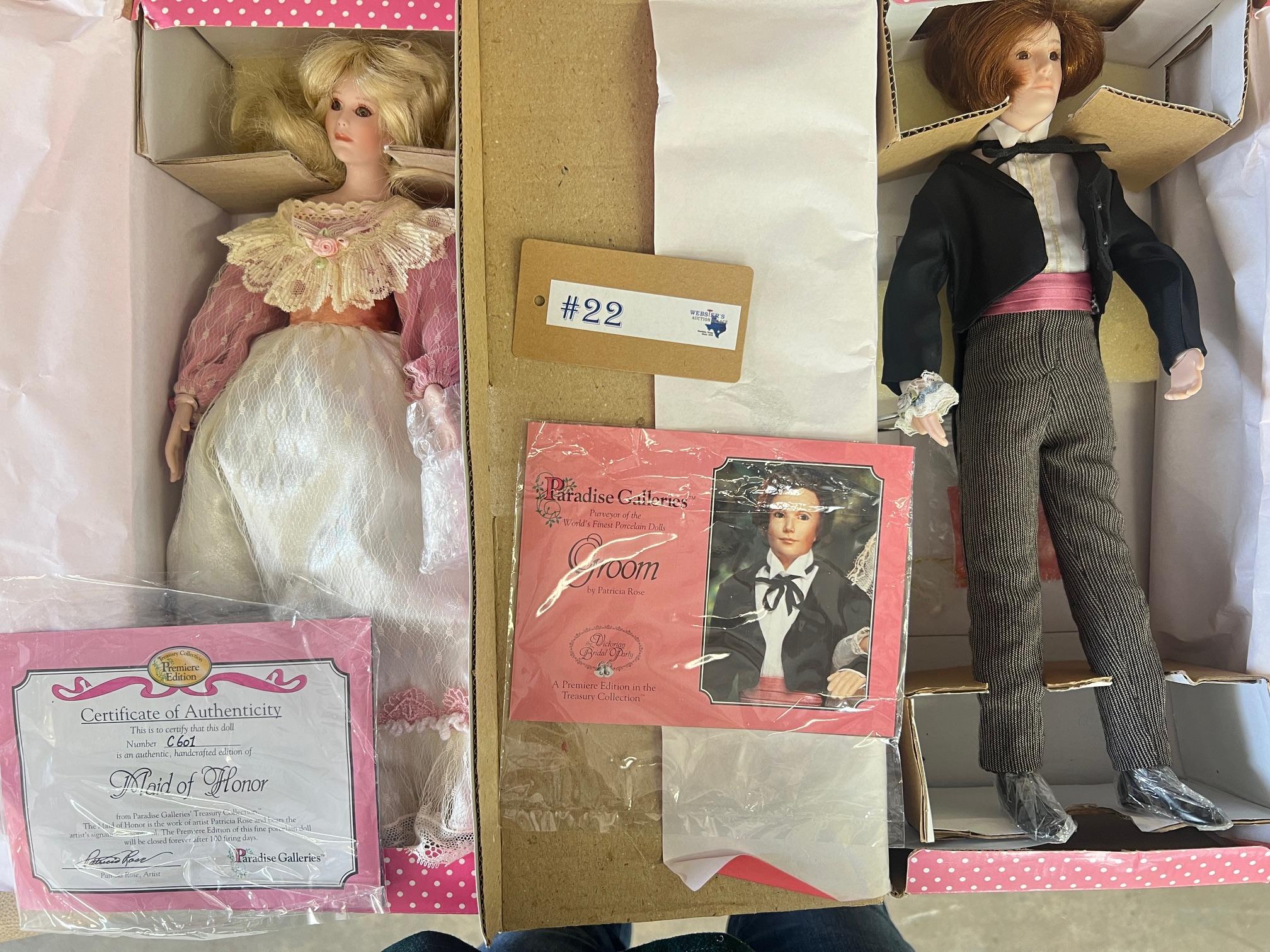 7PC PARADISE GALLERIES DOLLS IN BOXES WITH PAPERS