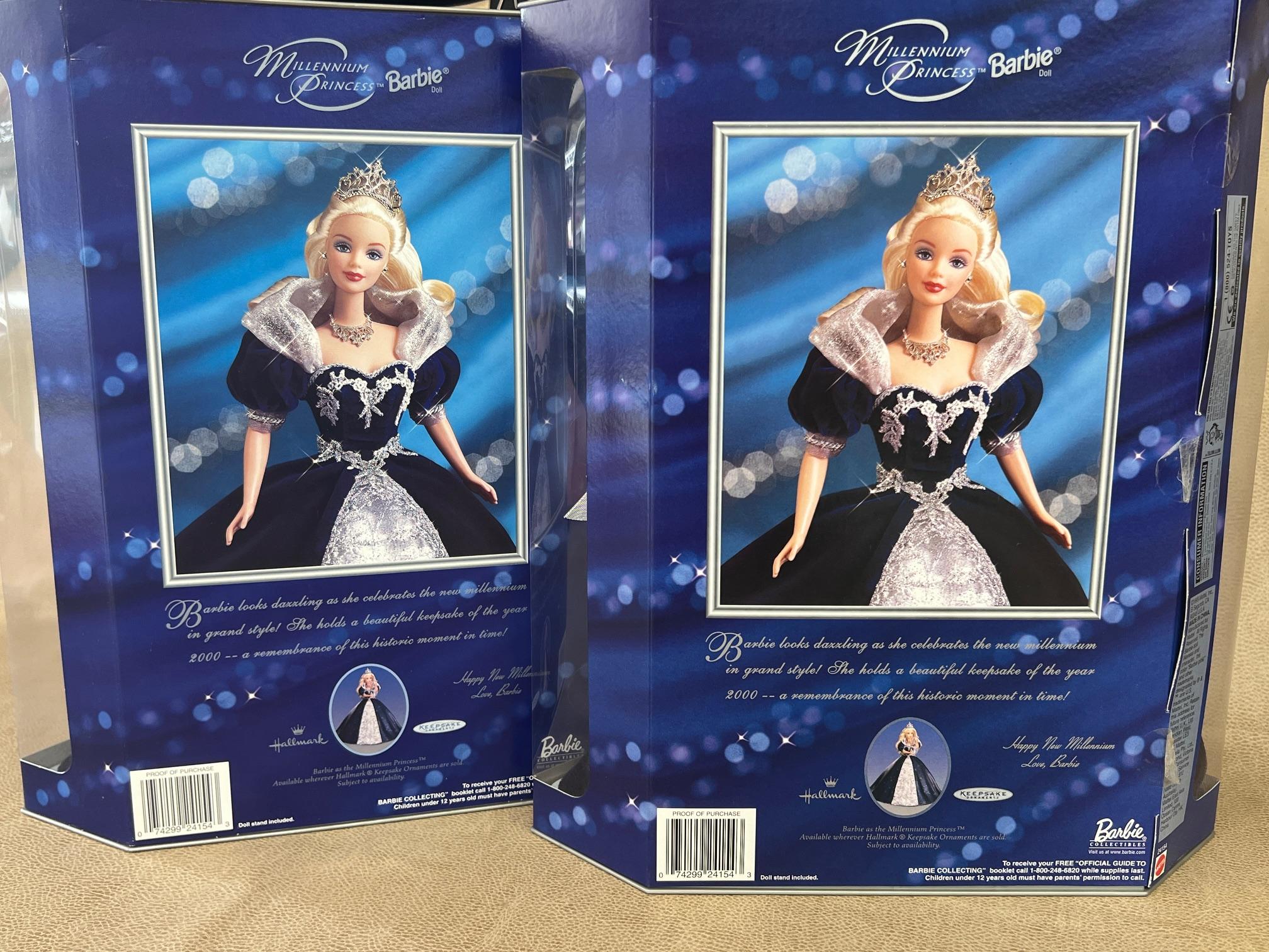 4PC MILLENNIUM AND EMPRESS BARBIE DOLLS IN BOXES