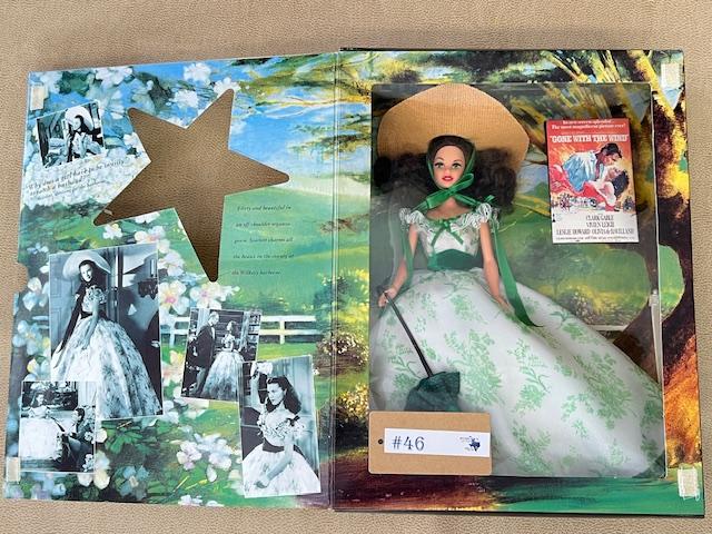 6PC BARBIE HOLLYWOOD LEGENDS "GONE WITH THE WIND" COLLECTOR DOLLS IN BOXES