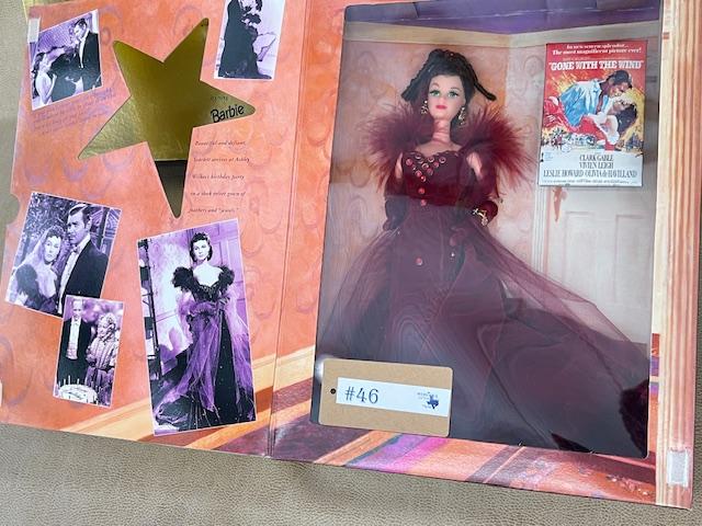 6PC BARBIE HOLLYWOOD LEGENDS "GONE WITH THE WIND" COLLECTOR DOLLS IN BOXES