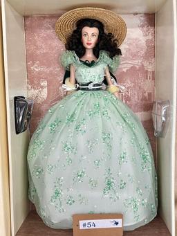 THE FRANKLIN MINT GONE WITH THE WIND"SCARLETT O'HARA" VINYL PORTRAIT DOLL