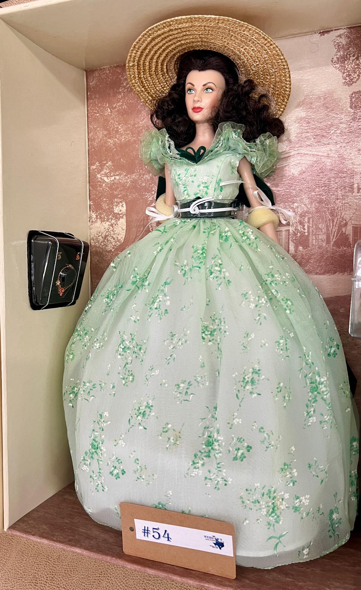 THE FRANKLIN MINT GONE WITH THE WIND"SCARLETT O'HARA" VINYL PORTRAIT DOLL