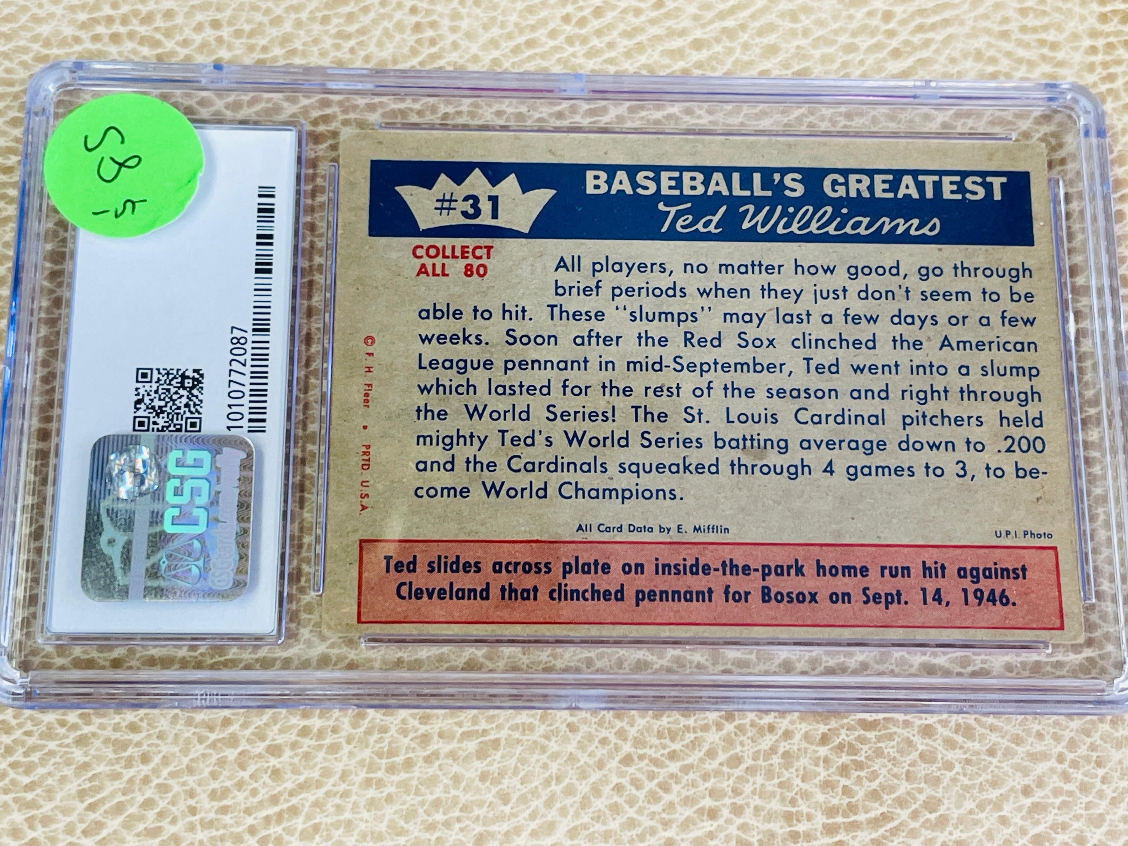 5PC OLD AND GRADED BASEBALL CARDS