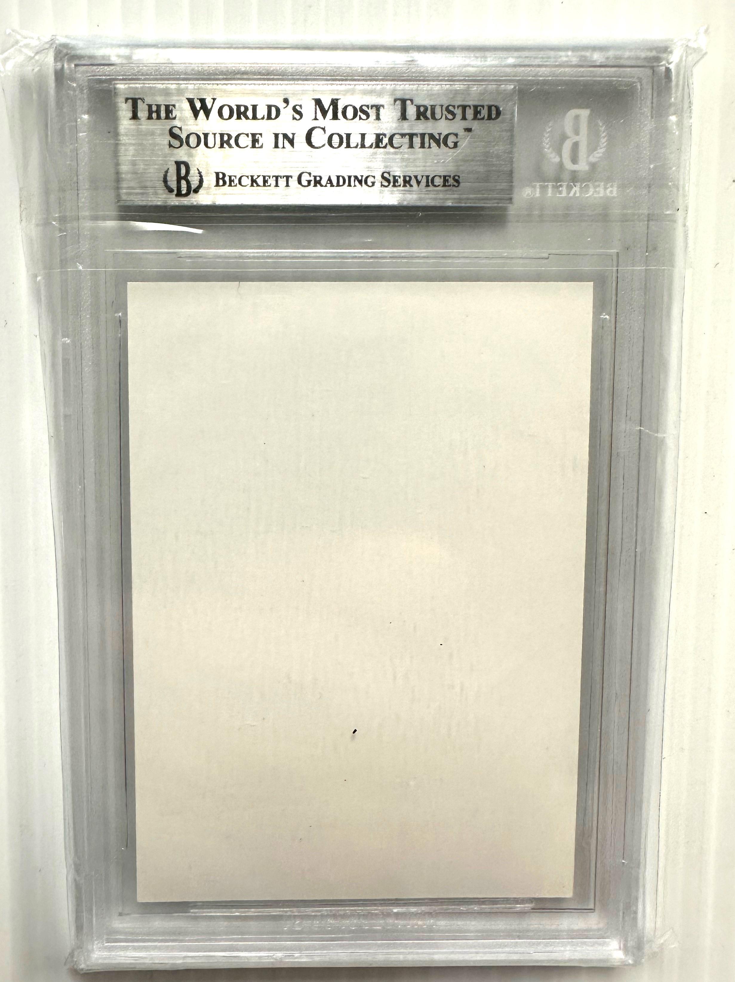 RARE BLANK ERROR CARD 2006 TOPPS ALEX GORDON GRADED BECKETT 9 MINT - BLANK GOLD