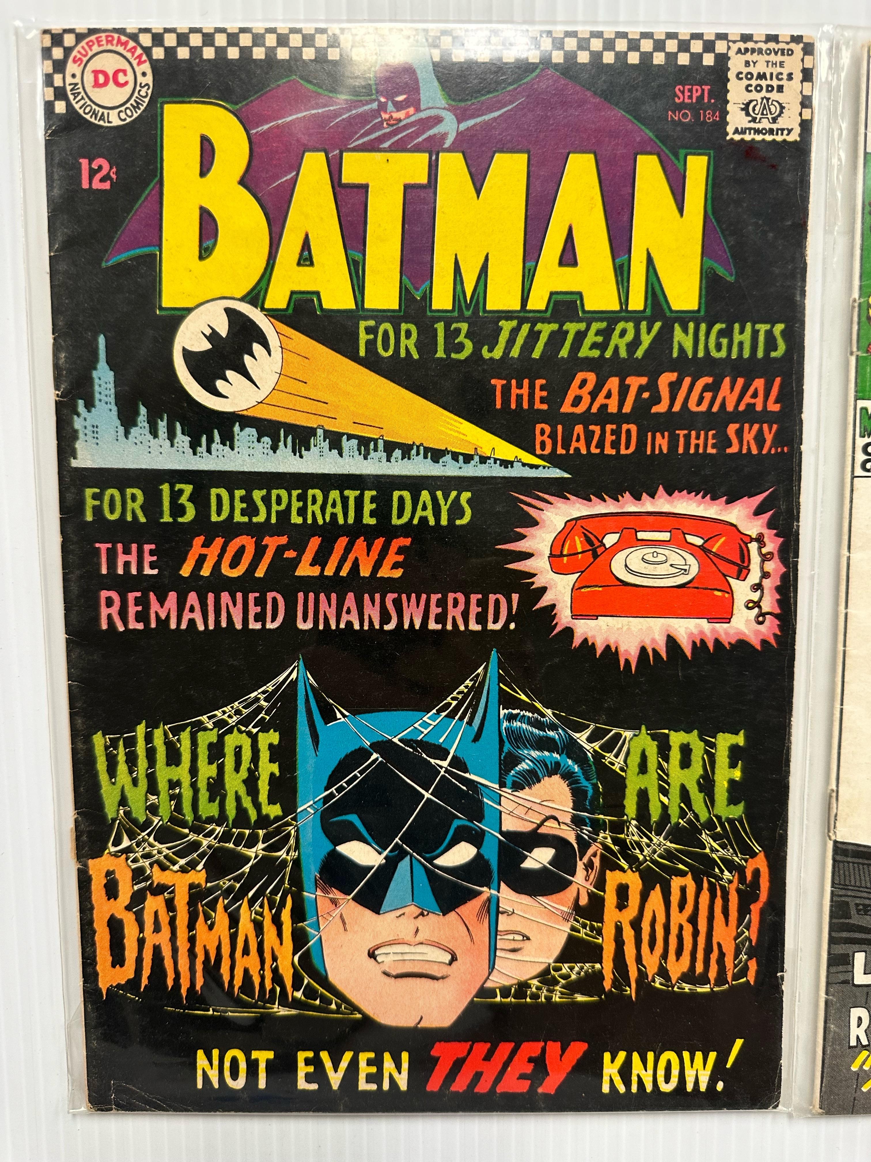 2PC VINTAGE 1966 AND 1969 BATMAN AND IRON MAN COMIC BOOKS