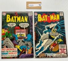 2PC 1964 AND 1966 VINTAGE BATMAN COMIC BOOKS