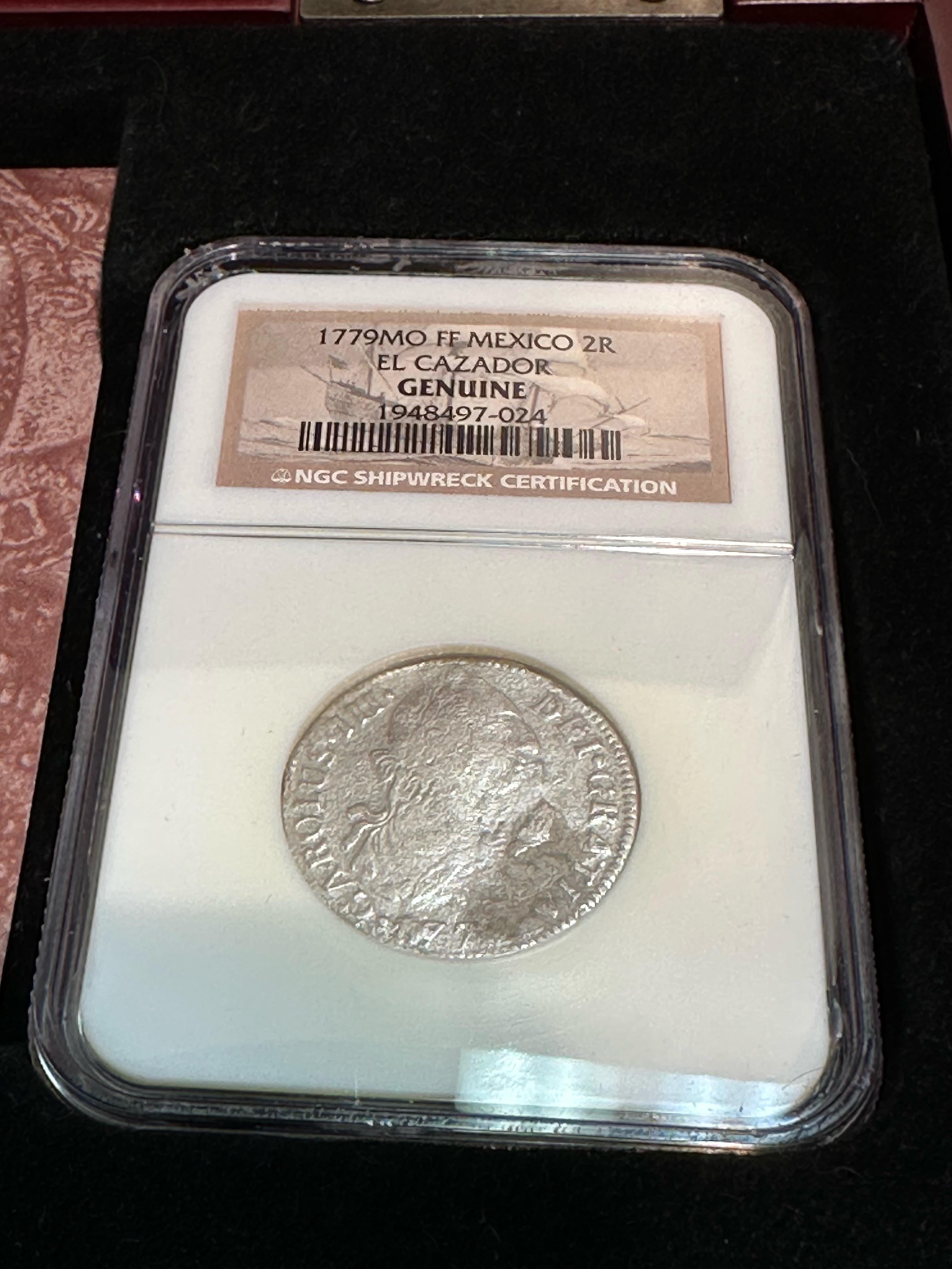 1779 EL CAZADOR SHIPWRECK NGC GRADED COIN