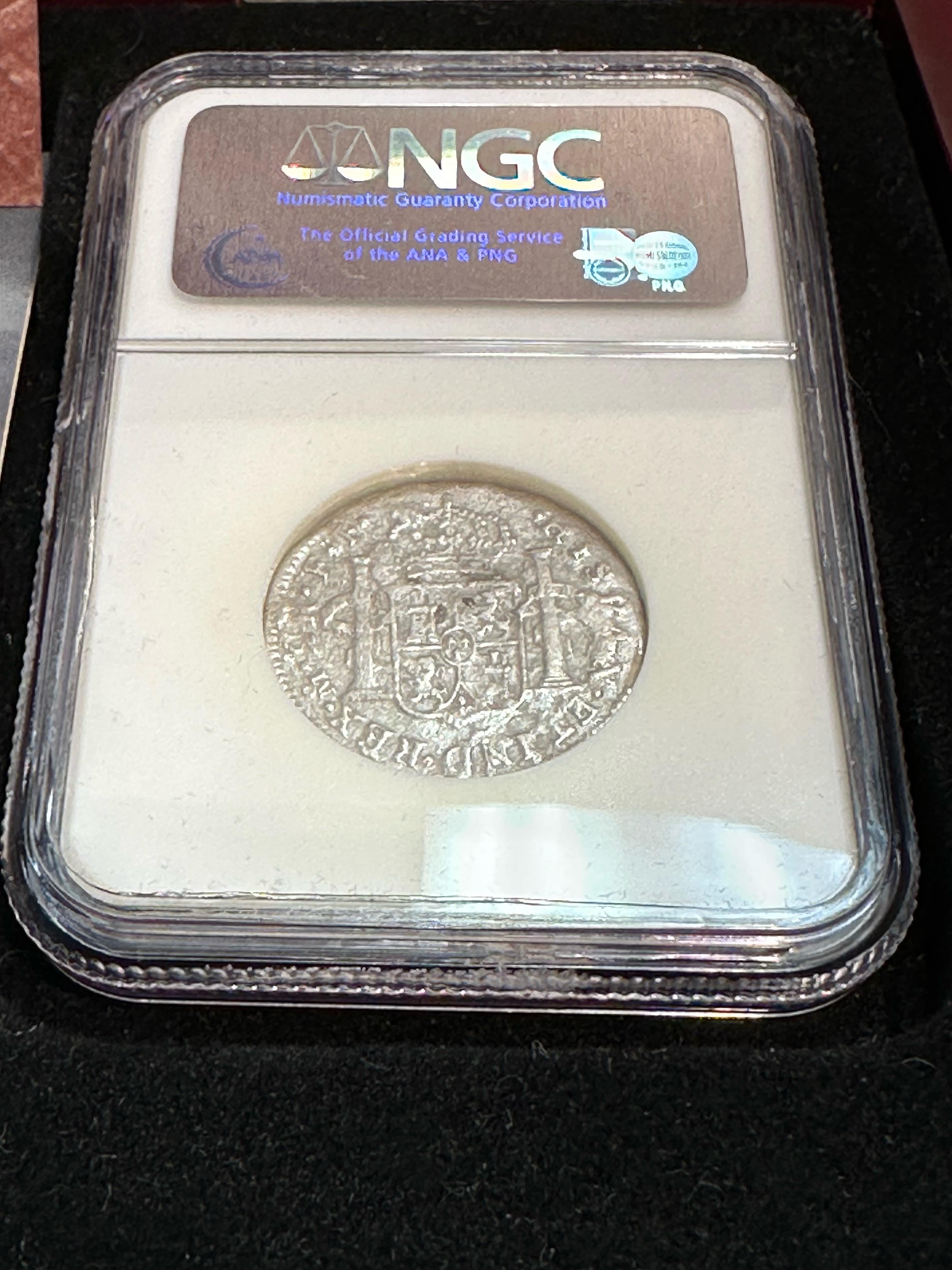 1779 EL CAZADOR SHIPWRECK NGC GRADED COIN