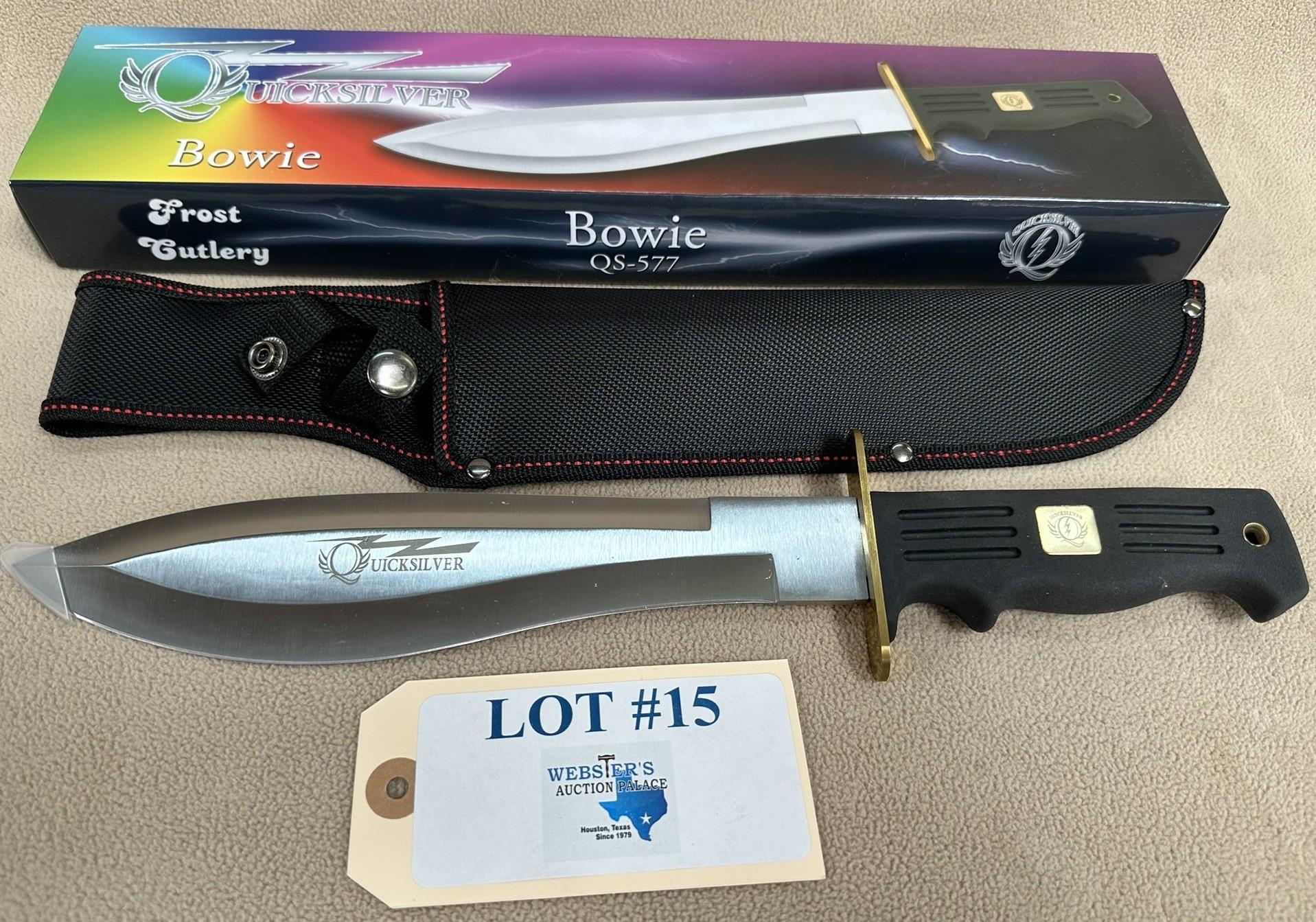 QUICKILVER FROST CUTLERY BOWIE KNIFE