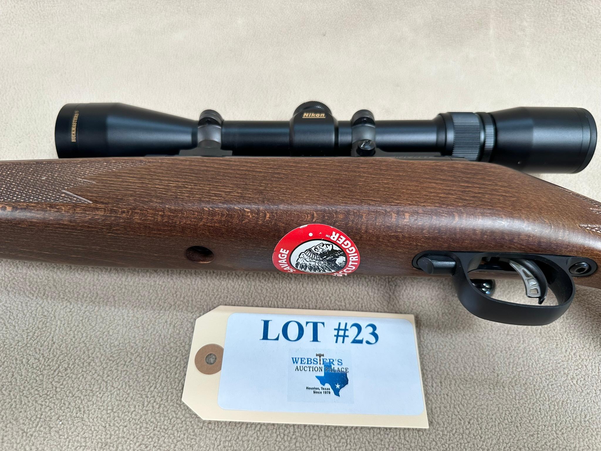 SAVAGE MODEL 10 .243 WIN RIFLE W/ NIKON SCOPE