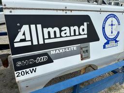 ALLMAND 20KW MAXI-LIGHT TOWER, DIESEL GENERATOR - TRAILER MOUNTED