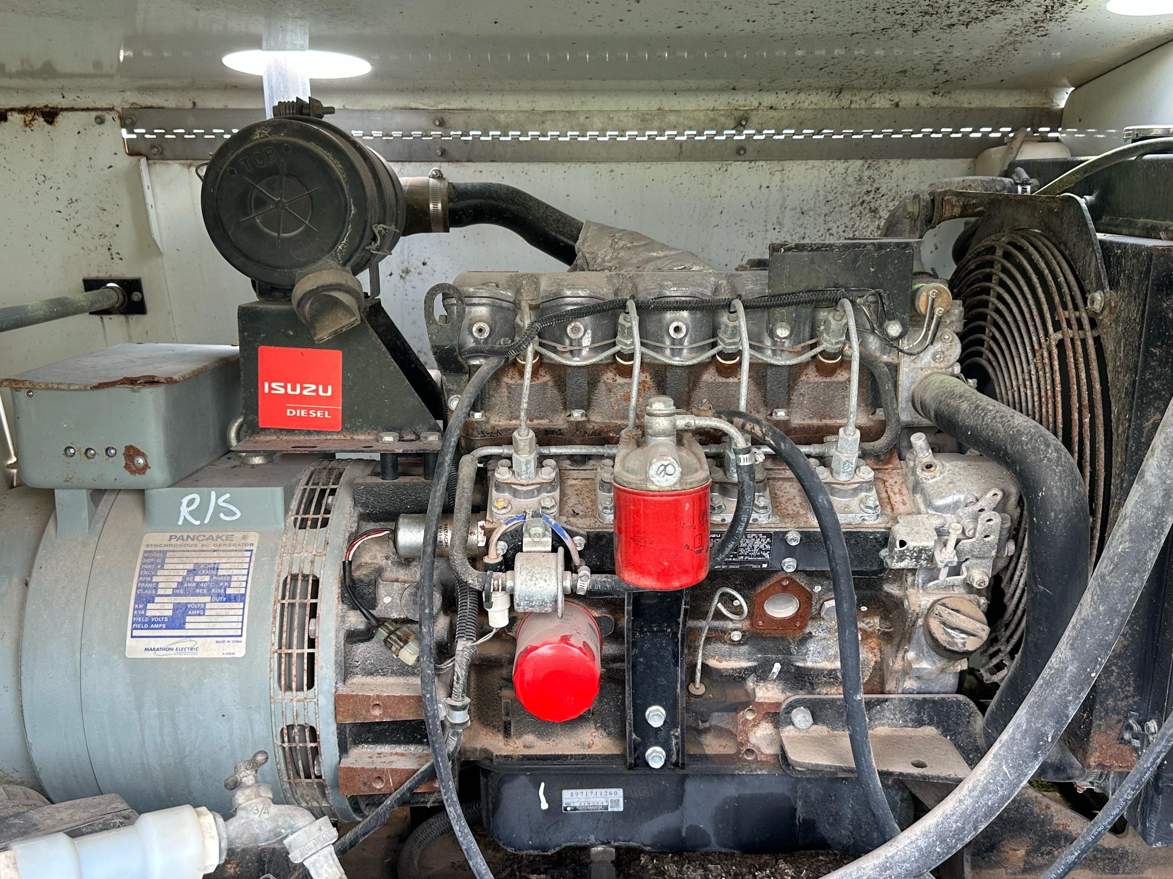 ALLMAND 20KW MAXI-LIGHT TOWER, DIESEL GENERATOR - TRAILER MOUNTED