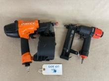 PIERCE COIL SIDING NAILER  & BANKS CROWN STAPLER