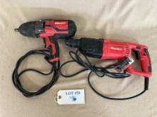 BAUER HEAVY DUTY IMPACT WRENCH & ROTARY HAMMER