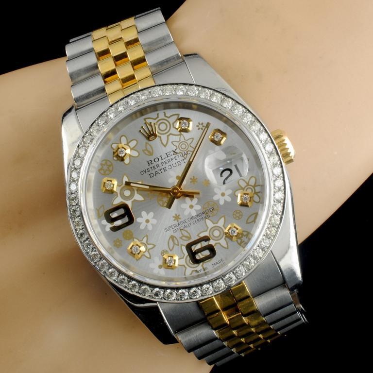 Rolex DateJust 116233 18K YG/SS Diamond 36MM Watch