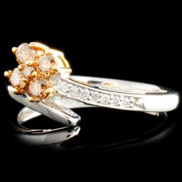 14K Gold 0.27ctw Fancy Color Diamond Ring
