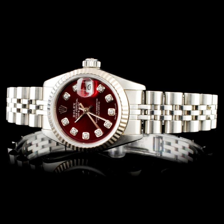 Rolex DateJust 18K & SS Ladies Wristwatch