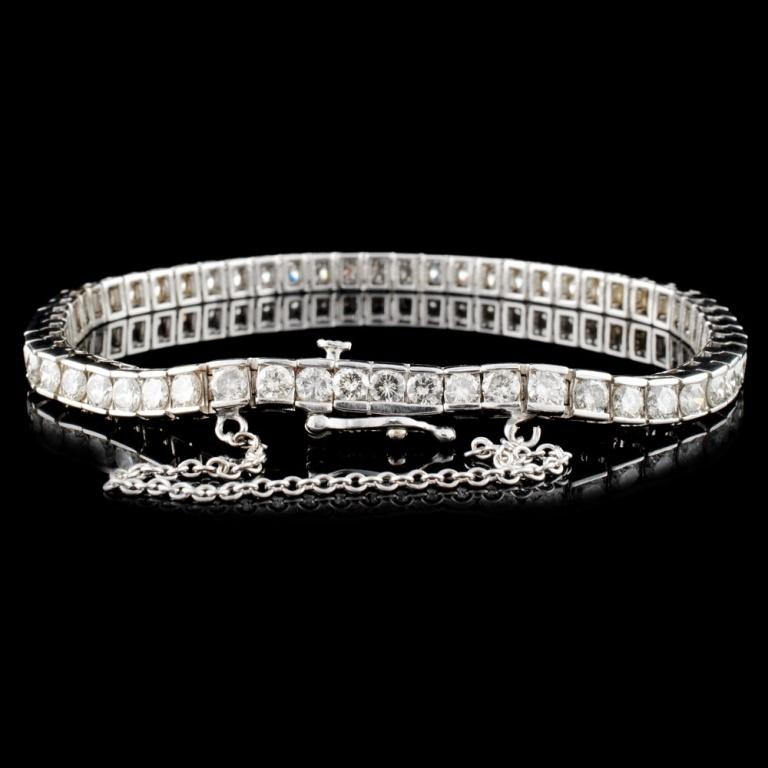 14K Gold 5.67ctw Diamond Bracelet