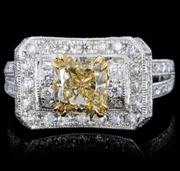 18K Gold 2.31ctw Fancy Color Diamond Ring