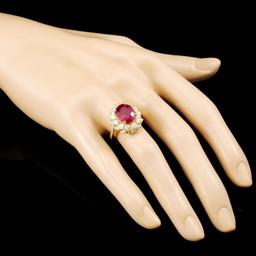 14K Gold 5.61ct Ruby & 1.45ctw Diamond Ring
