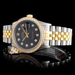 Rolex YG/SS DateJust Diamond 36MM Watch
