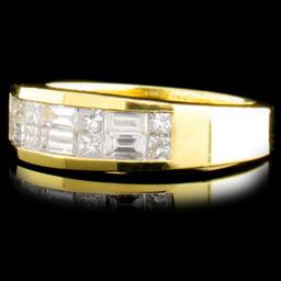 18K Gold 0.78ctw Diamond Ring
