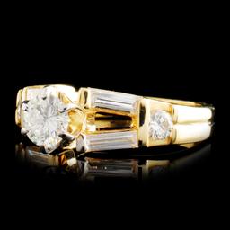 14K Gold 0.89ctw Diamond Ring