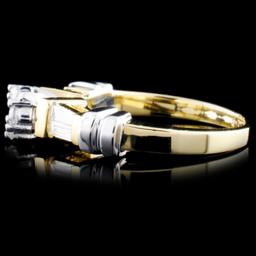 14K TT Gold 0.52ctw Diamond Ring