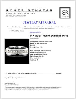 14K Gold 1.00ctw Diamond Ring