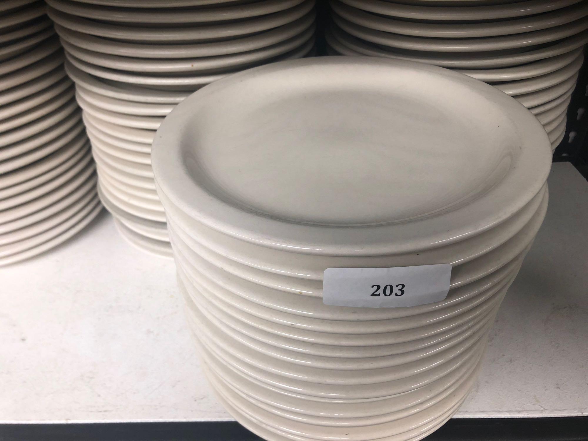 Approximately 136-Count 10-1/2" Crestware Plates