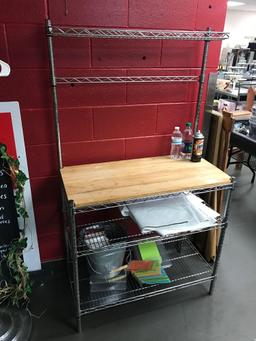 Chrome Wire Work Bench/ Shelf