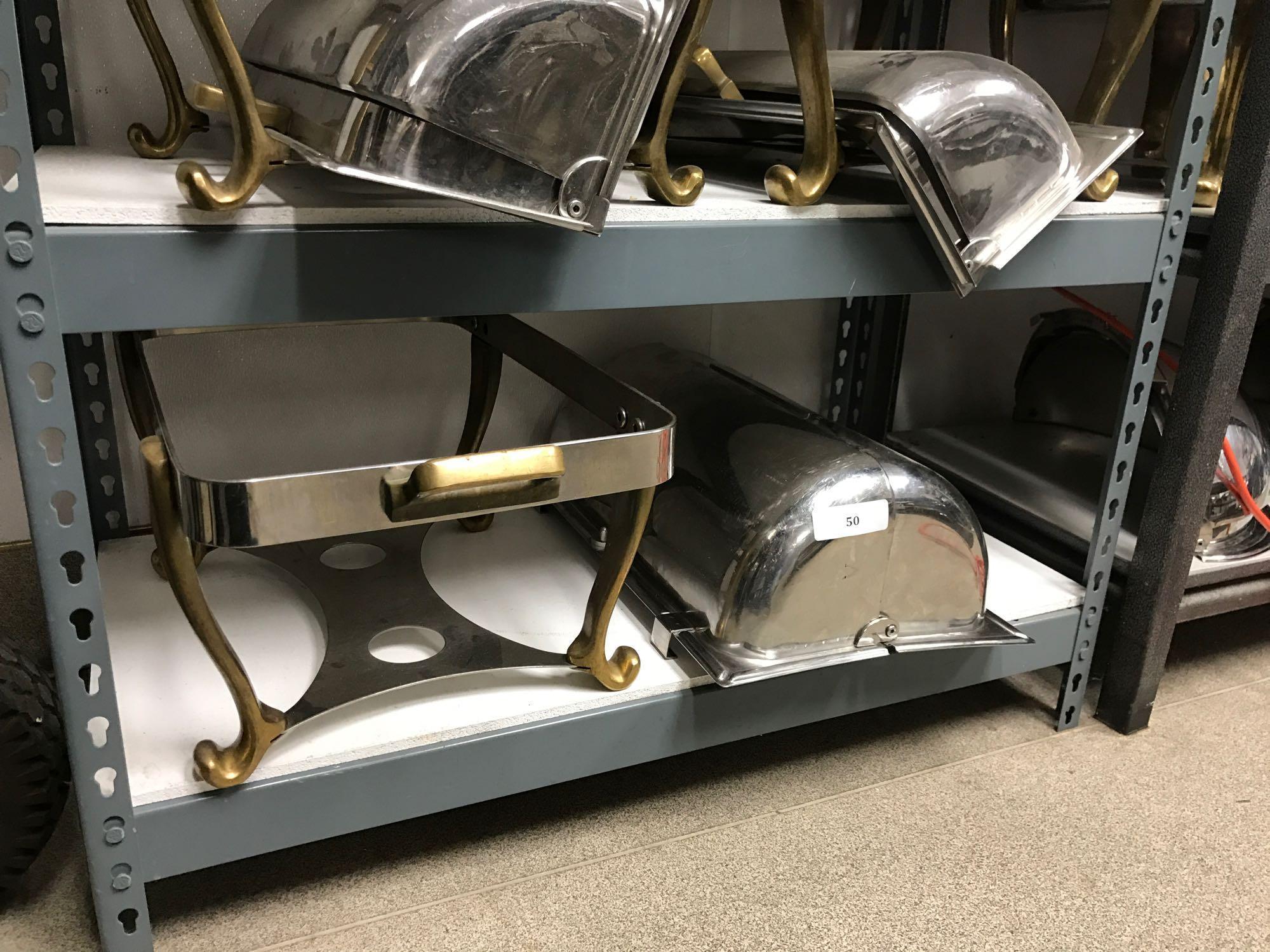 Stainless Steel & Brass Rectangular Chafer