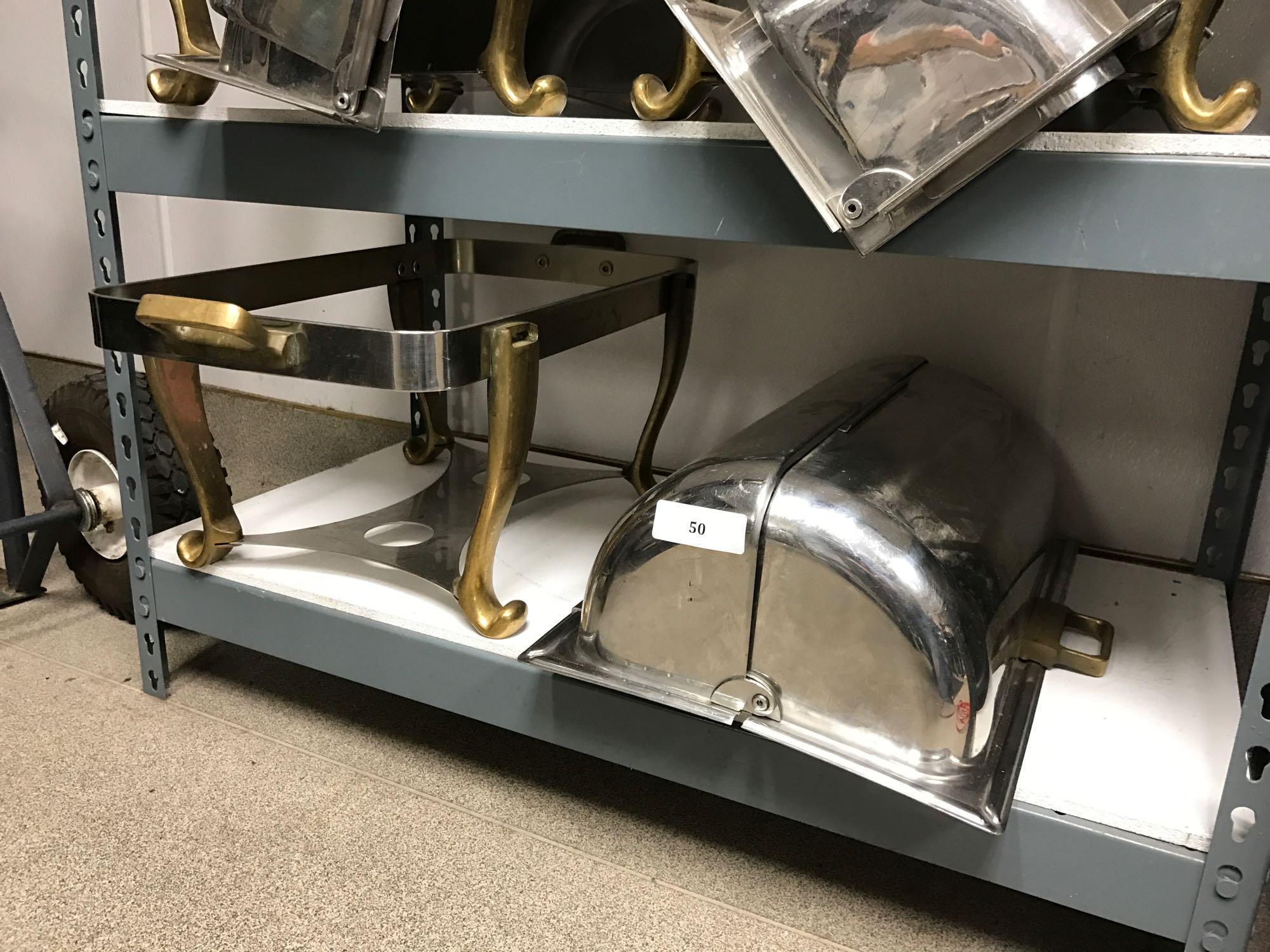 Stainless Steel & Brass Rectangular Chafer